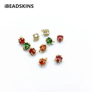 

New arrival! Cubic Zirconia Bayberry-shape charm/Connectors for Necklace,Earrings parts,Accessories,hand Made Jewelry DIY