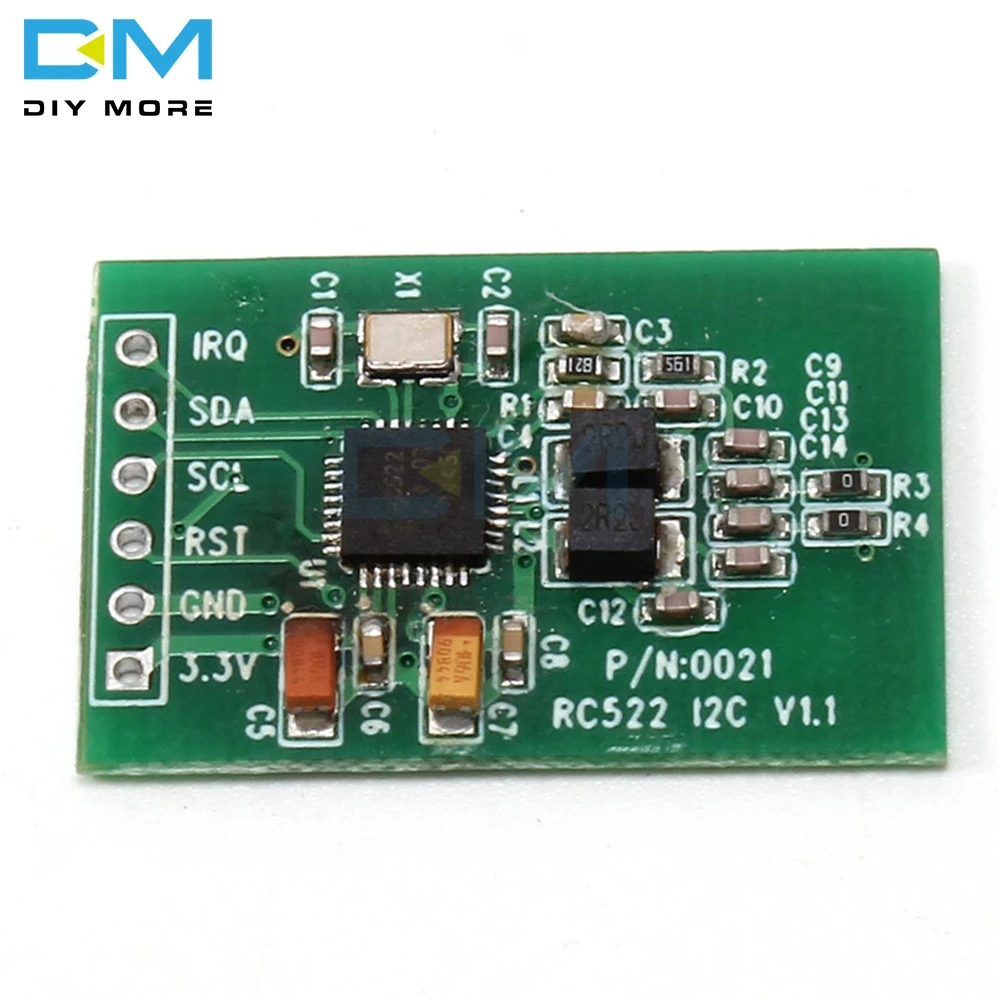 RC522 RFID модуль датчика считыватель карт писатель модуль IEC IIC интерфейс IC карта RF модуль датчика ультра-маленький RC522 13,56 МГц плата