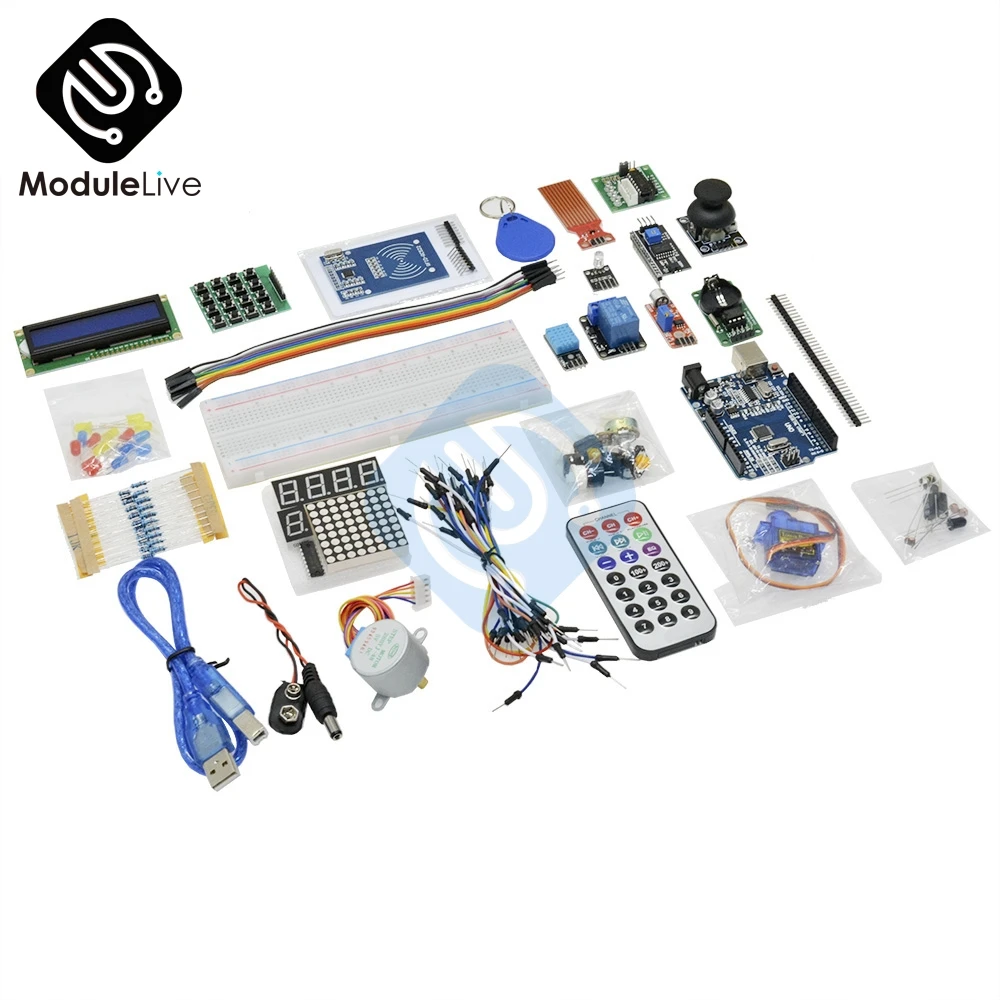1 комплект DHT11 UNO R3 DIY комплект для Arduino стартер обновленная версия стартера комплект RFID Learn набор lcd 1602 DIY для Arduino Kit