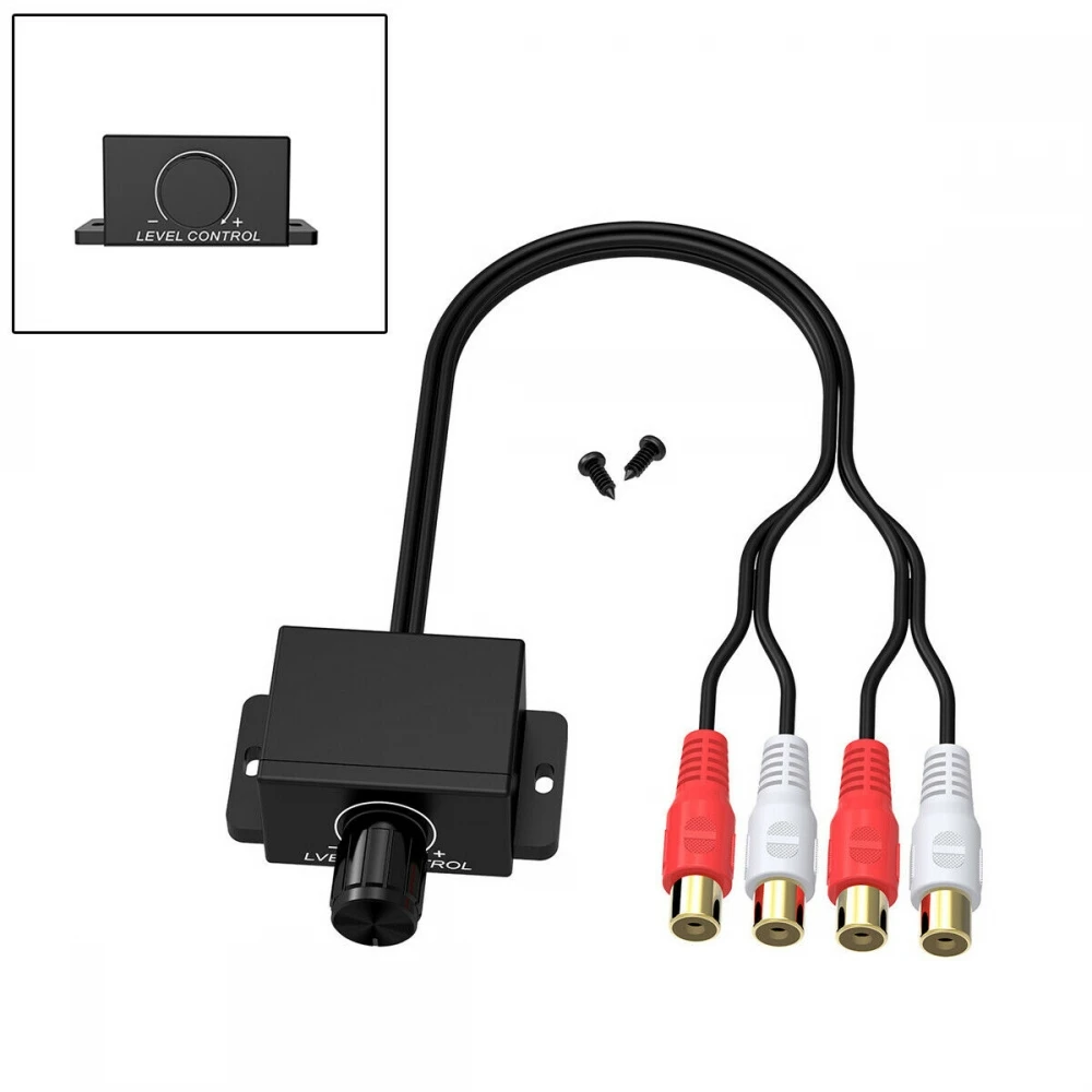 Новые продукты автомобильный аудио усилитель бас RCA пульт дистанционного управления Кнопка регулировки громкости Универсальная
