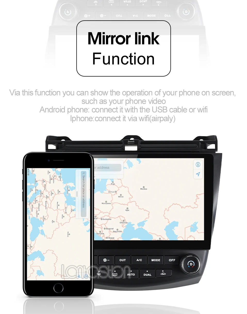 Perfect DSP 2+32Gandroid 9.0 car dvd gps navigation player for Honda Accord 7 2003-2007 car radio video player gps navigation car stereo 7