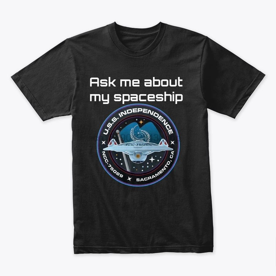 Мужская футболка Ask me about my Space футболки женские | одежда