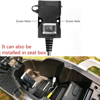 

Accessories Adapter With Switch Handle Charger Waterproof Motorcycle Wall For Mobile Phone Dual USB Port Fast Professional