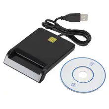 Novo x01 usb leitor de cartão inteligente para cartão de banco ic/id emv leitor de cartão de alta qualidade para windows 7 8 10 linux os USB-CCID iso 7816