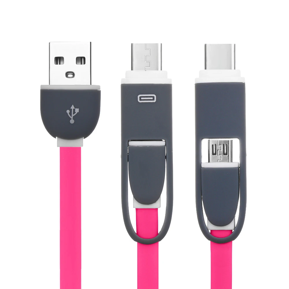 2 в 1, зарядный шнур, USB-C, адаптер, цифровой USB 3,1 type-C к Micro USB, конвертер, кабель для зарядки и передачи данных, аксессуары для смартфонов