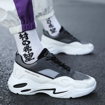 

Leader Show Men Sneakers Comfortable Solf Lace-up Man Sneaker Trend Walking Shoes Spring Zapatos Hombre Men Sports Shoes Brand