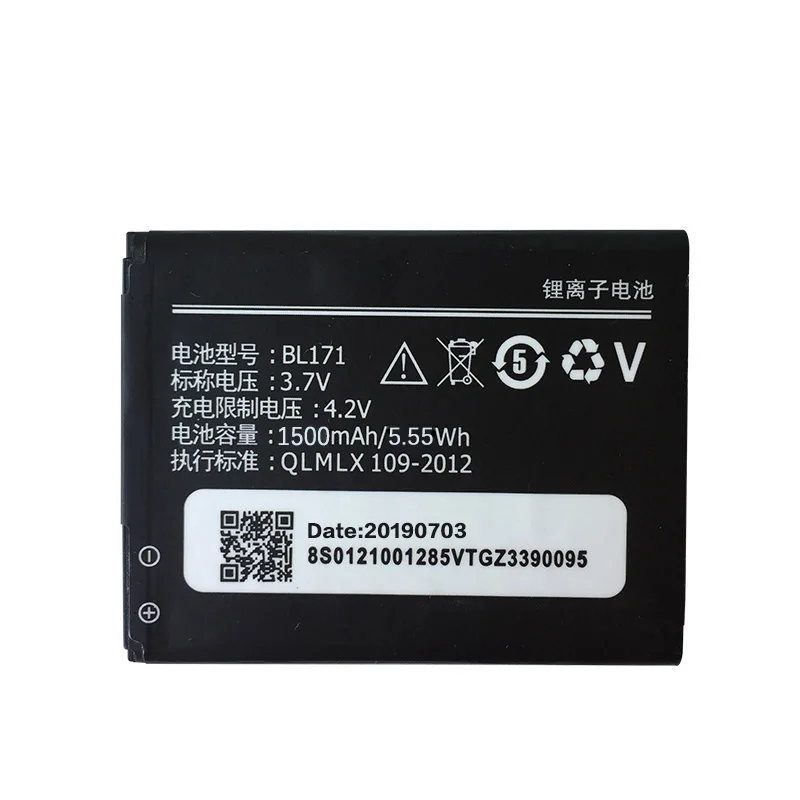 Новый аккумулятор BL171 1500 мАч для Lenovo A319 A60 A500 A65 A390 A368 A390T A356 A370e BL-171 + действительный
