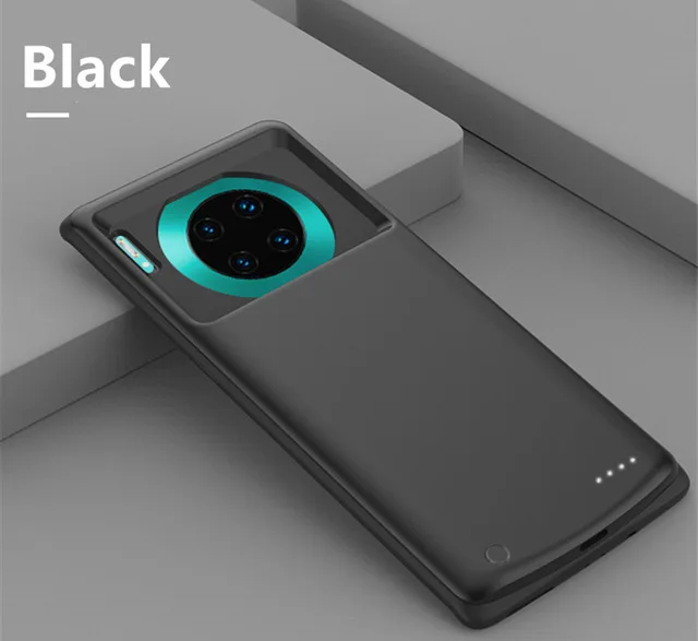 6500 мАч переносной корпус питания для huawei mate 30 Чехол с задней застежкой для huawei mate 30 Pro power Bank чехол для зарядного устройства - Цвет: Black For Mate P30