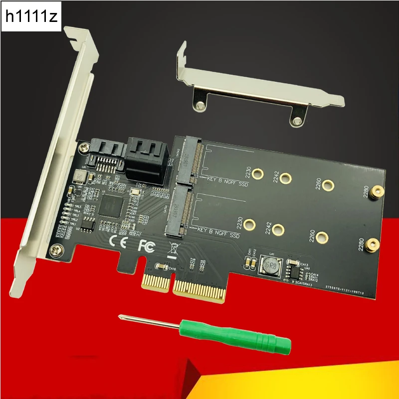 SATA Raid Controller SATA Raid M.2 PCI Express การ์ด Raid 2 พอร์ต SATA3