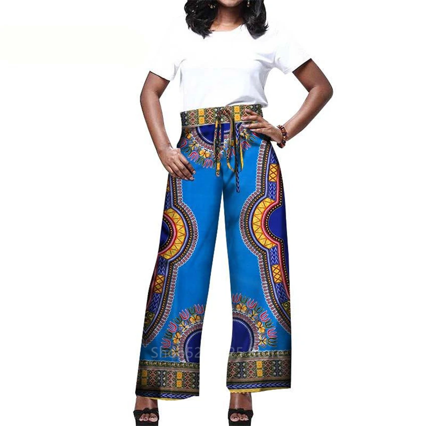 Африканская одежда новые брюки Дашики восковой хлопок плюс размер Bazin Riche брюки Анкара африканские платья для женщин рубашка в африканском стиле