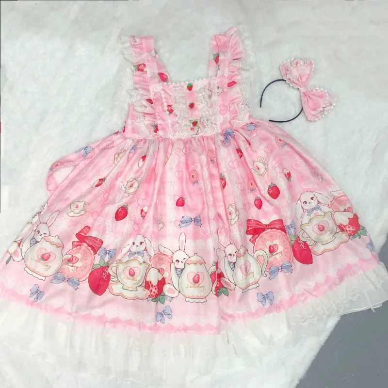 Cosplay&ware Lolita Tea Rabbit Dress Sling Jsk Shirt Renaissance Gothic Party Sweet -Zentai shop online H41de38d6b6a4490ca43d93003e23e726z.jpg