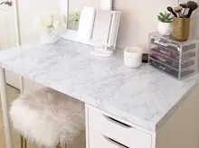 5M Wallpapers Waterproof Marble Home Decor Kitchen Self Adhesive Vinyl Solid Color For Desktop  Living Room Room Decor Bathroom
