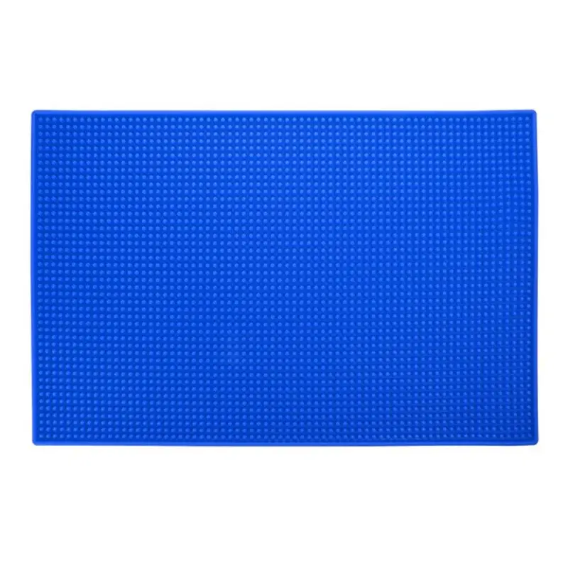 Парикмахерская Салон противоскользящие Нескользящие коврики Парикмахерские ножницы-гребень клипер коврик для укладки - Цвет: Синий