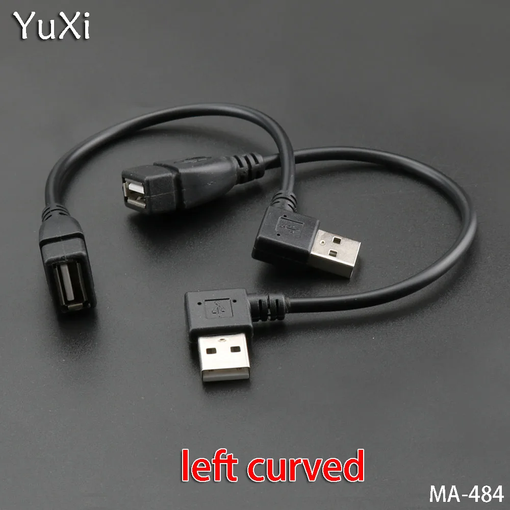 Юйси 2 шт./лот Micro USB 2,0 Тип B мужчин и женщин удлинитель вверх/влево/вправо изогнутый провод удлинитель зарядный кабель шнур