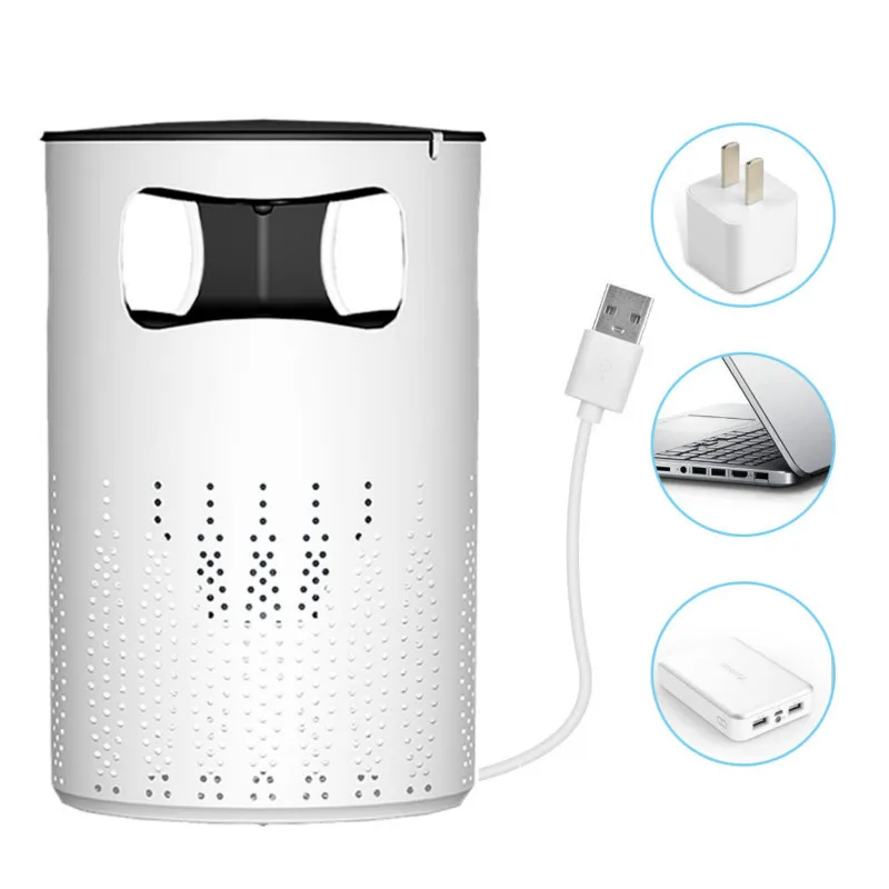 2020 Mosquito Killer Lamp No Noise No Radiation UV Night Light USB Insect Killer Bug Zapper Mosquito Trap Lantern Repellent Lamp