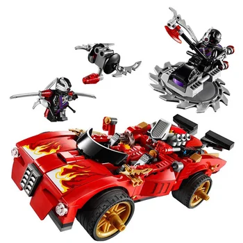 

452pcs X-1 Ninja Charger Kai Charger Activate Interceptor Car Building Blocks with Figures Compatible with Ninjagoes 70727 Toys