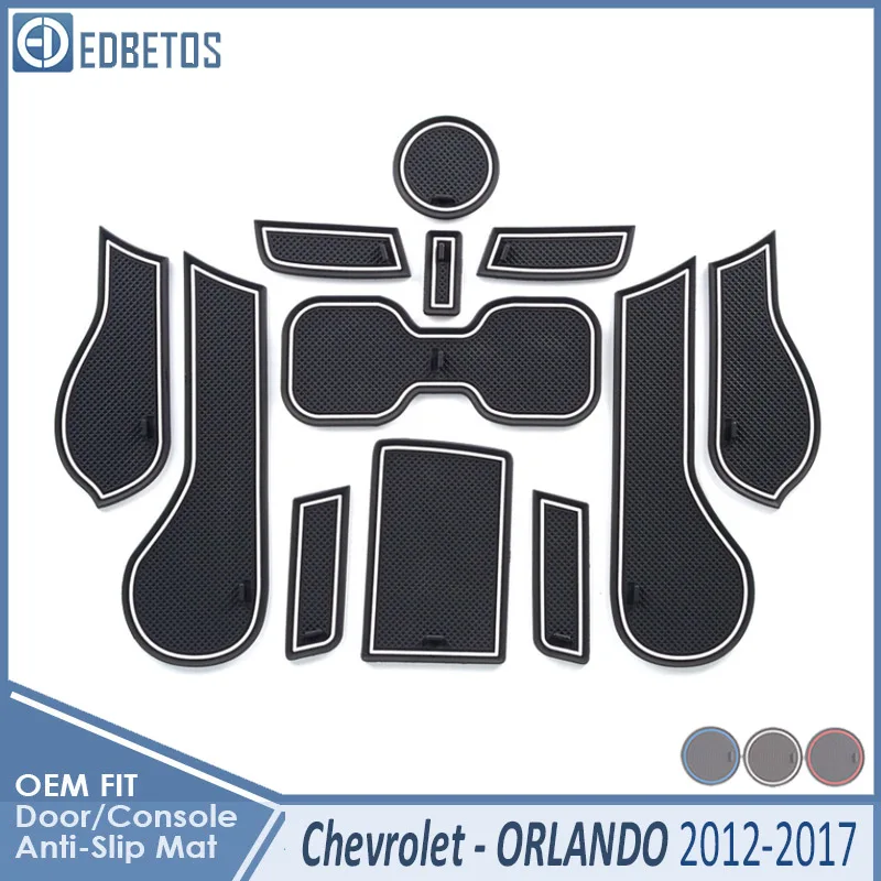 Противогрязный коврик для CHEVROLET ORLANDO 2012 2013 Chevy аксессуары двери паз ворота слот подставка Противоскользящий коврик