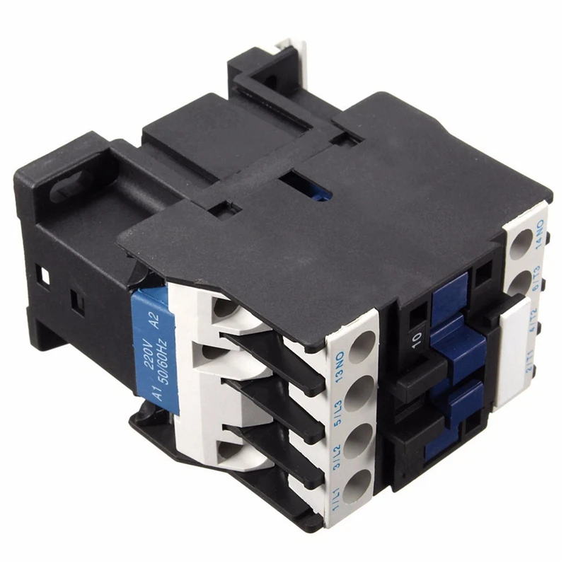 Контактор переменного тока AC220V катушки 18A 3-фазный 1NO 50/60Hz двигатель реле стартера LC1 D1810 черный
