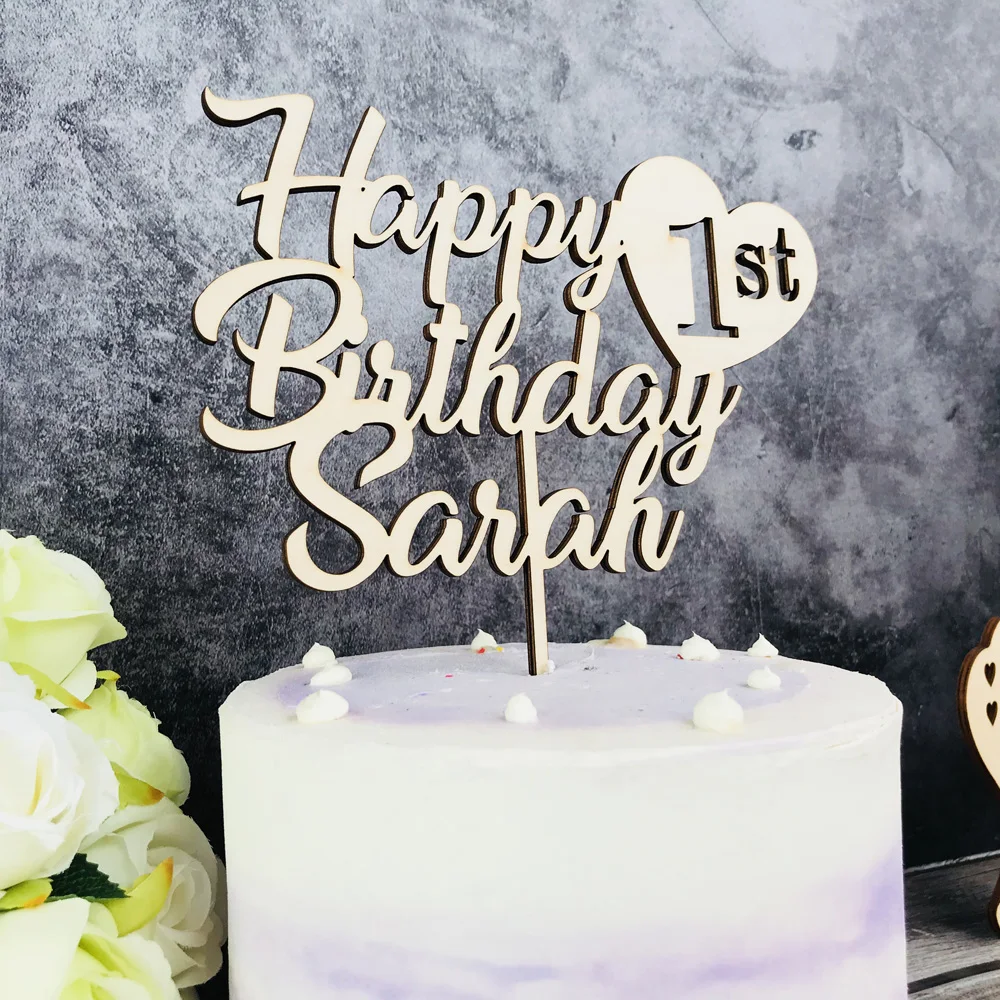Birthday Cake Topper cake topper cake toppers cake decorations birthday party supplies party decorations gold leaf cake decorations