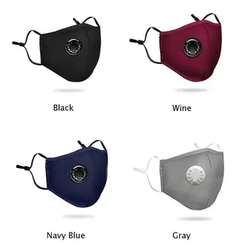 

Dust Mask Respirator Anti-pollution Anti-smog PM2.5 With Breath Valve Washable Reusable Face Masks For Riding