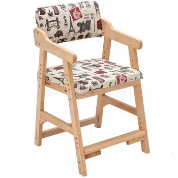

Student's Study Chair Children's Homework Lifting Chair Solid Wood Orthodontic Computer Writing Study Dismantling Washing Chair