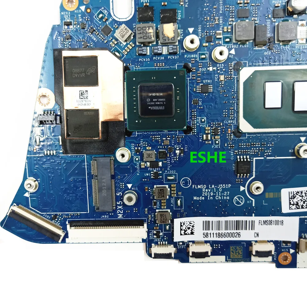 FLMS0 LA-J551P For Lenovo ideapad 5-14IIL05 Laptop motherboard i5