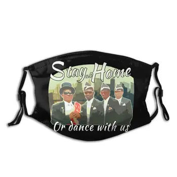 

Stay At Home Coffin Dance Reusable Mouth Face Mask Anti Haze Dustproof Protection Cover Respirator Muffle Mask with Filters