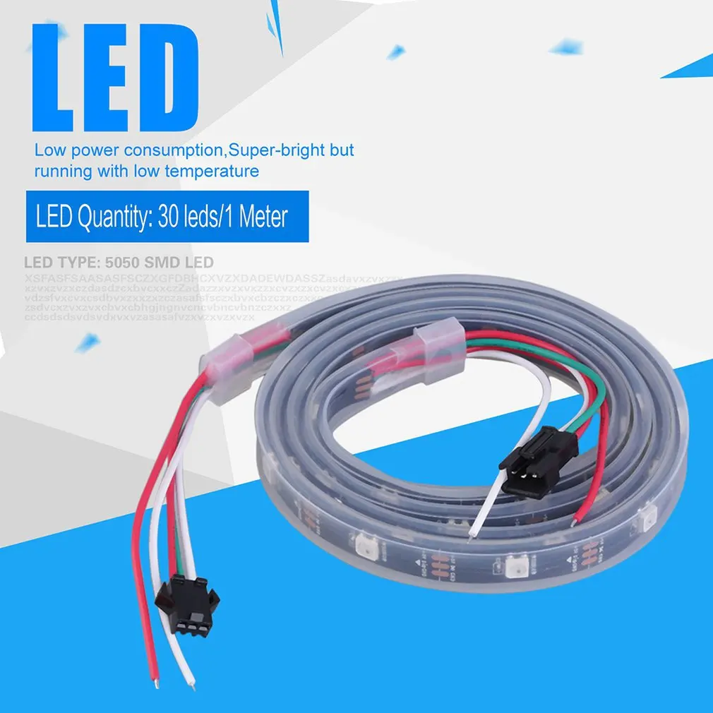 

WS2812B 5050 RGB LED Strip 1M 30 LED Individual Addressable Stripe Light Exquisitely Designed Durable