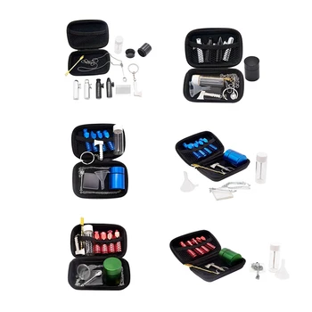 

Snuff Snorter Set Aluminum Bullet Snuff Sniffer + Metal Dispenser Spoon + Storage Container Jar + Plastic Funnel