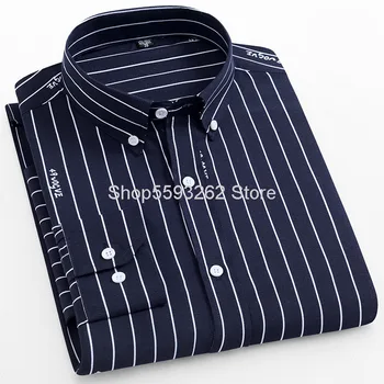 

2020 Season Men Long Sleeve Shirt Vertical Stripes Shirt