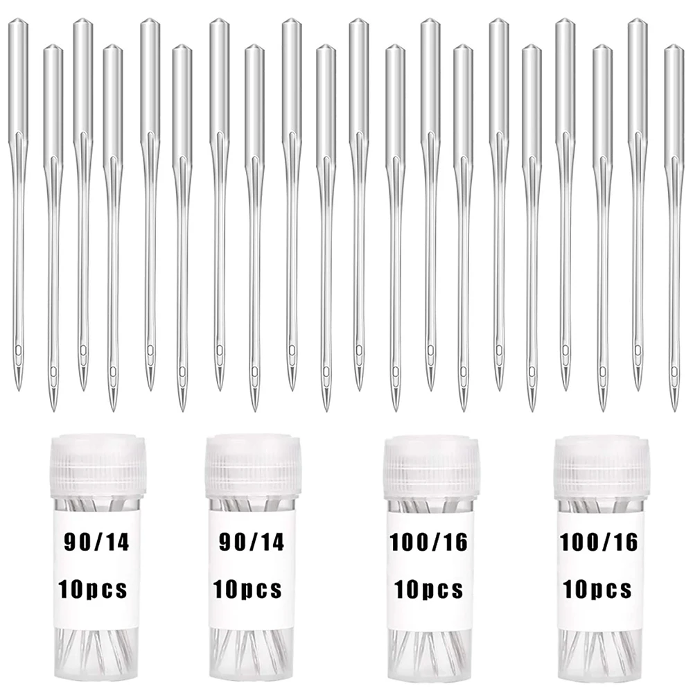 

10 Pack Home Sewing Machine Needles 90/14 100/16 Universal Regular Point Machine Needles for Sewing Machine Quilting Needles