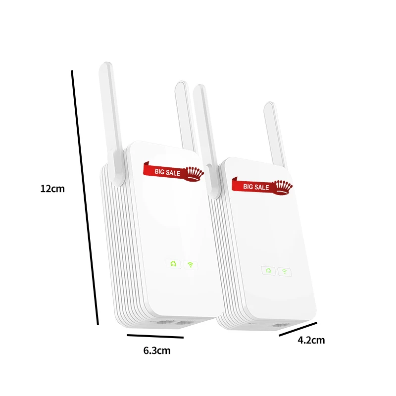 1 пара GLVISION GLP15 1000 Мбит/с PLC сетевой адаптер беспроводной WIFI удлинитель IPTV Homeplug AV
