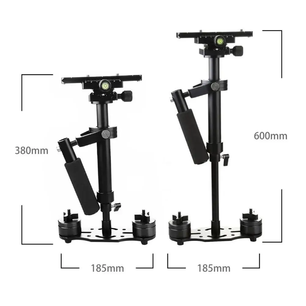 60mm S40 S60 S80 Steadycam масштабируемый Ручной Стабилизатор из углеродного волокна Steadicam для Canon Nikon sony DSLR камеры компактная видеокамера - Цвет: 60mm