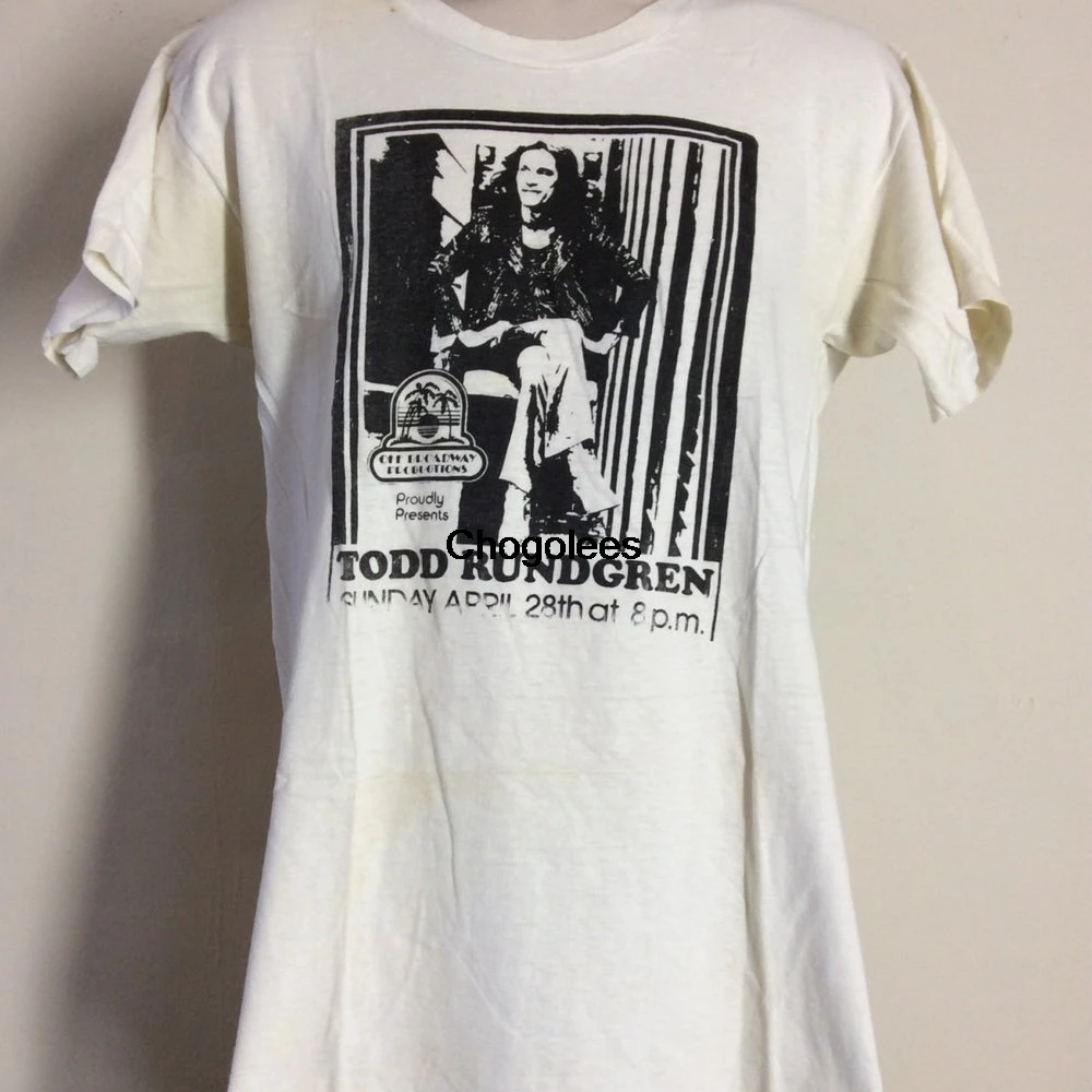Vtg 1974 футболка для концертов Тодд рандгрен Стэйли дань БТО 70-х Утопия