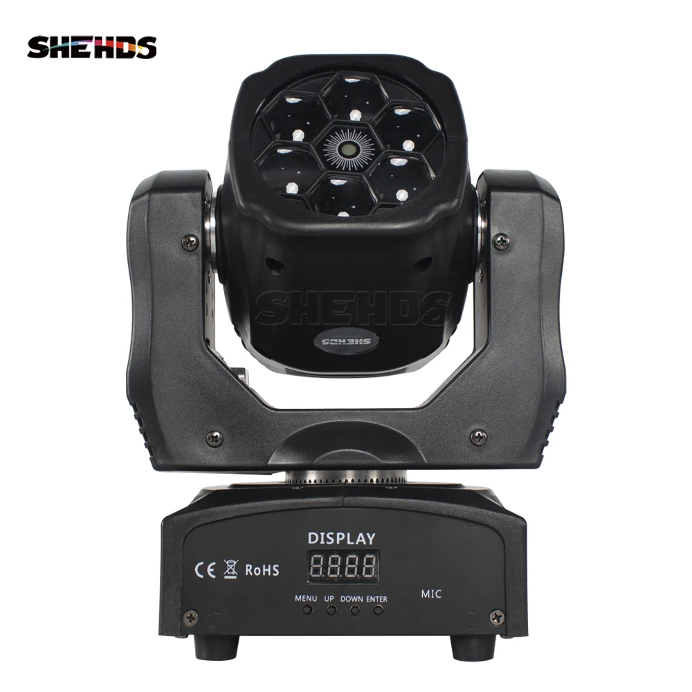 SHEHDS LED Beam + Wash 6x15W RGBW Bees Eyes Light for DJ Club Patry KTV Concert Multiple DMX Modes Lighting Equipment led light led stage light mini led stage light