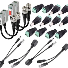 BNC Видео балун+ Ethernet PoE адаптер RJ45 Сплиттер+ 12 В DC штекер разъем кабель питания CCTV 2,1x5,5 мм BNC Видео балун+ Ethernet PoE адаптер RJ45 Сплиттер+ 12 В DC штекер разъем кабель питания CCTV 2,1x5,5 мм
