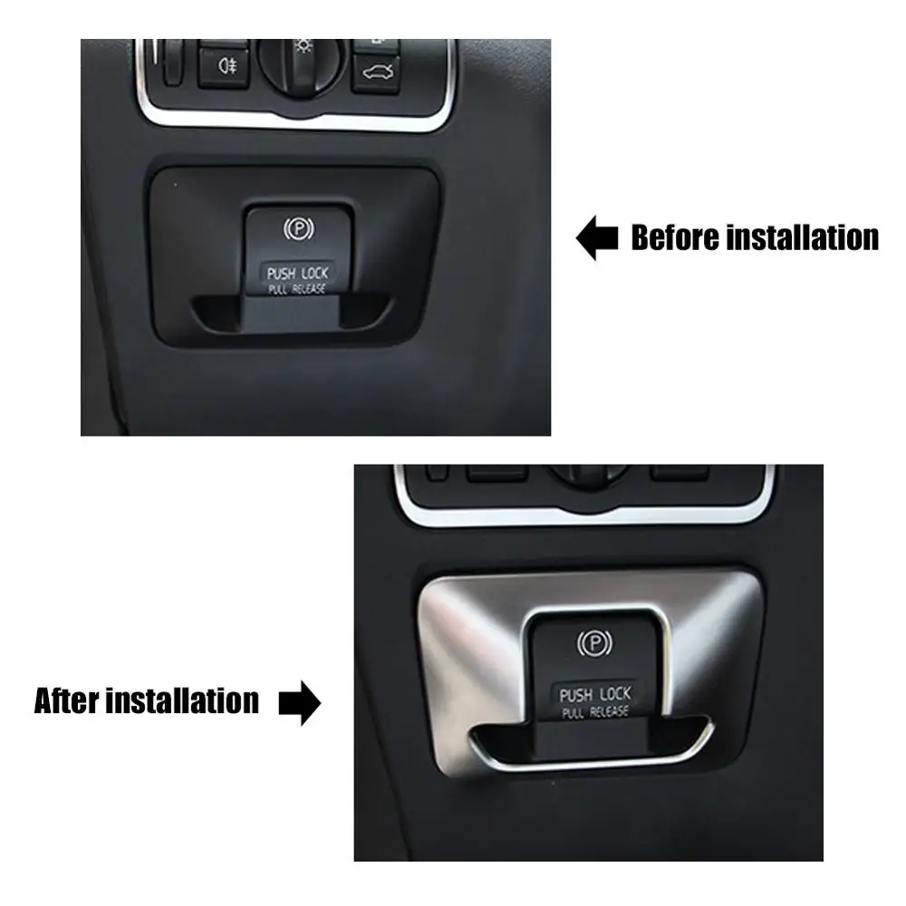 Хромированная Электронная Кнопка Ручного Тормоза декоративная панель для Volvo XC60