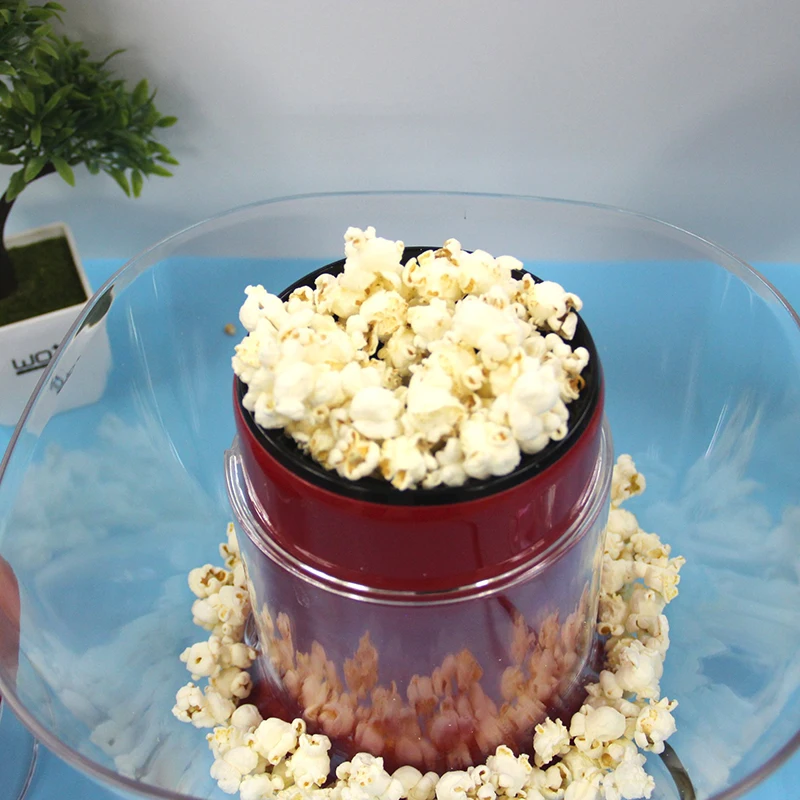 Household Mini Popcorn Maker Machine Non-Stick Electric Automatic Popcorn Cooker Tools Red