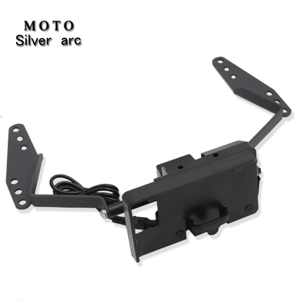 Gps навигация поддержка модифицированный для мотоцикла для Suzuki Vstrom DL650 DL650XT аксессуары для мотоциклов черный - Цвет: 1SET