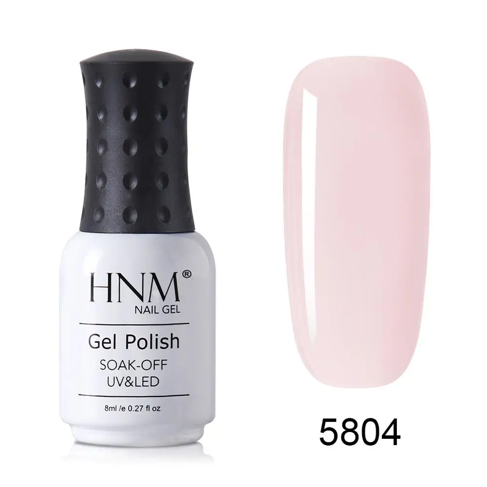 HNM New 8ml Glacier Black UV LED Gel Nail Polish Narl Art Soak Off Hybrid Varnish Lamp Semi Permanent Paint Lucky Lacquer Enamel - Цвет: 5804