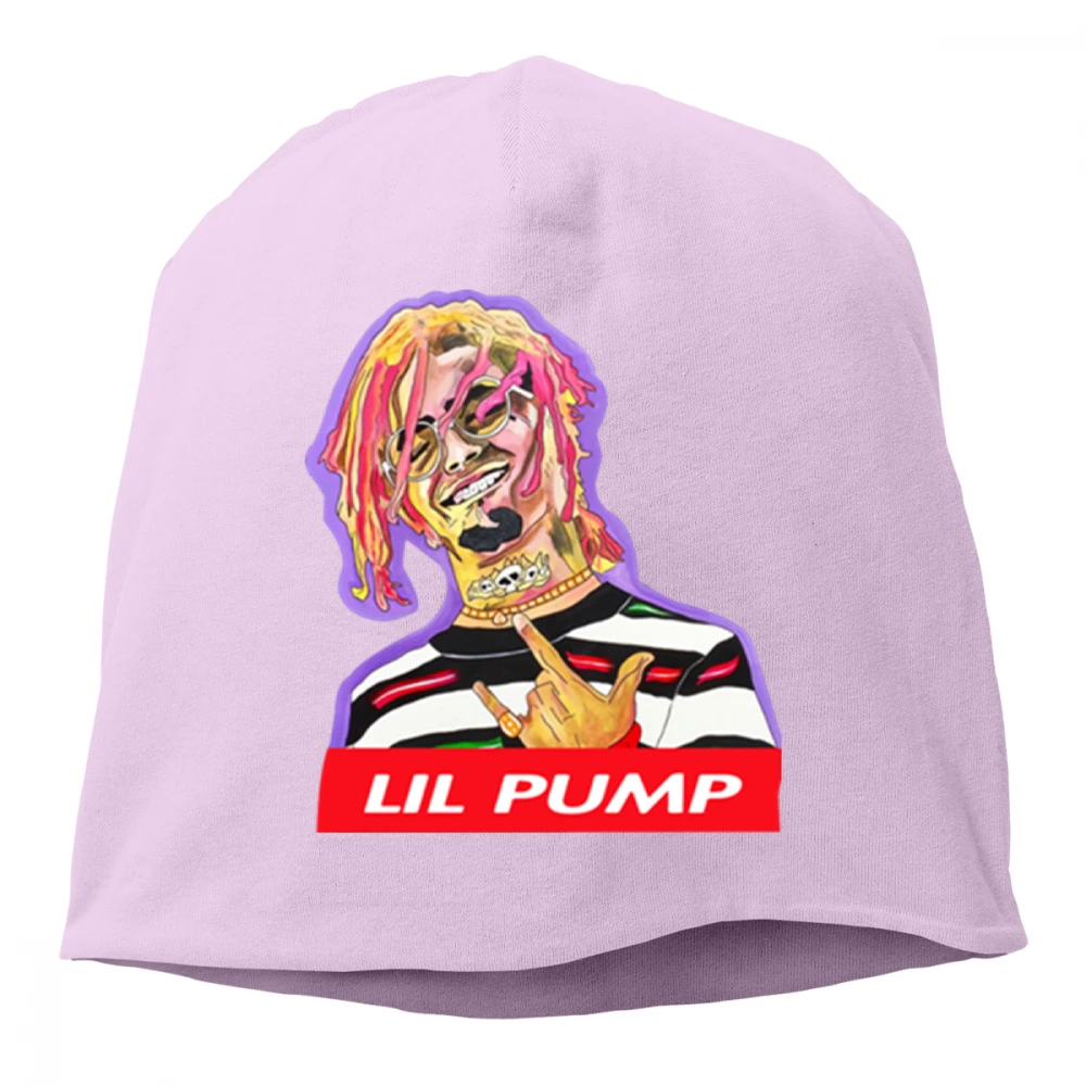 Розовый LILPump, вязанная хлопковая шапка, Skullies, унисекс, мужская, женская, хеджирующая шапка, весна, осень, уличная, повседневная, Спортивная, хип-хоп шапка, шапочки - Цвет: Розовый