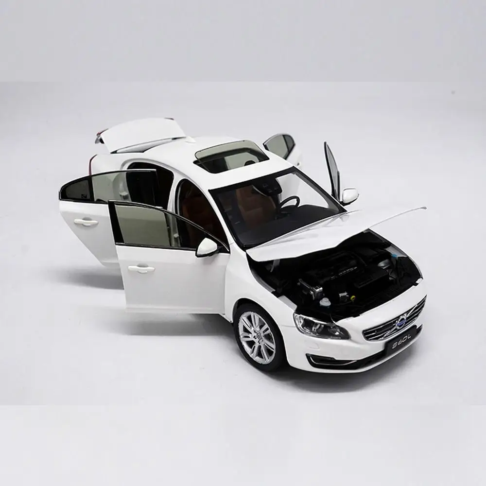 1/18 весы Volvo S60 S60L T5 Белый литья под давлением автомобилей модельные игрушки, коллекционные