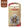 60 PCS RAYOVAC PEAK pilas para audífonos A312 312A ZA312 312 PR41 S312, 60 PCS batería para audífonos Zinc Air 312 A312 ► Foto 3/4