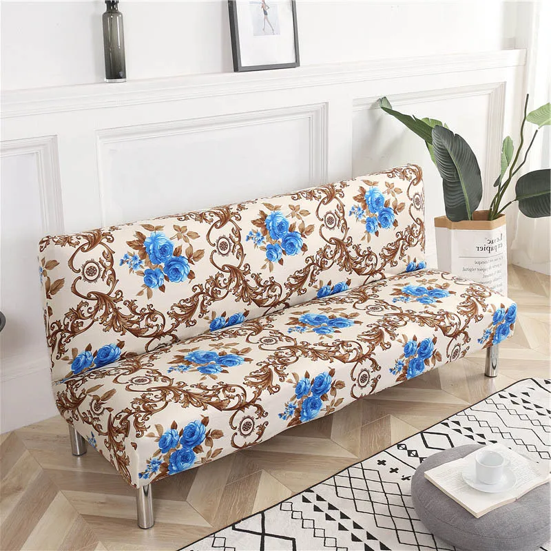 blue rose sofa bed cover