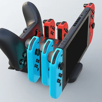 

6 in1 Switch Controller Charging Dock Stand Station Holder for Nintendo Switch Game Console Household Accessories