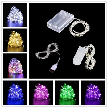 Fairy String Lights Led USB Outdoor Battery Operated Garland Christmas Decorations Xmas New Year Ornaments Decor 1