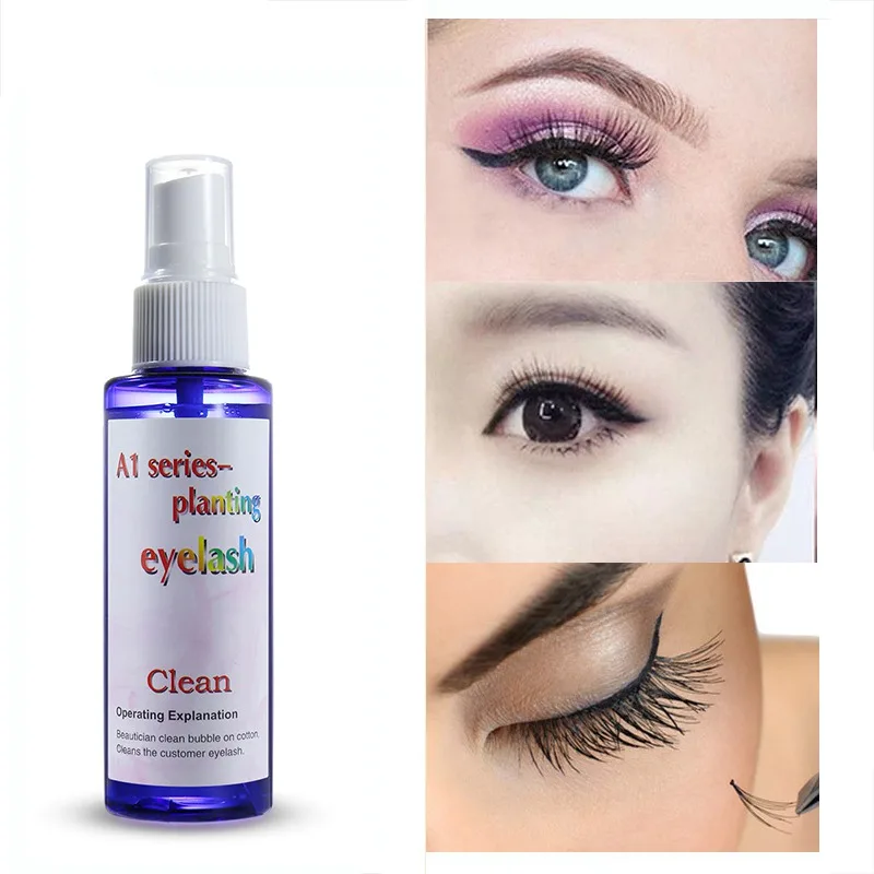 Синяя бутылка ресницы для глаз жидкое очищающее средство Labling ложное