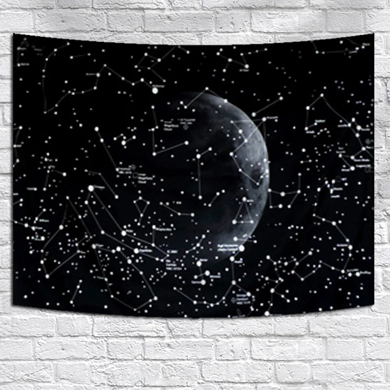 

Space Star Map Tapestry Wall Hanging Carpet for Bedroom Galaxy Constellation Sky Tapestry Home Decor Wall Tapestry Blanket