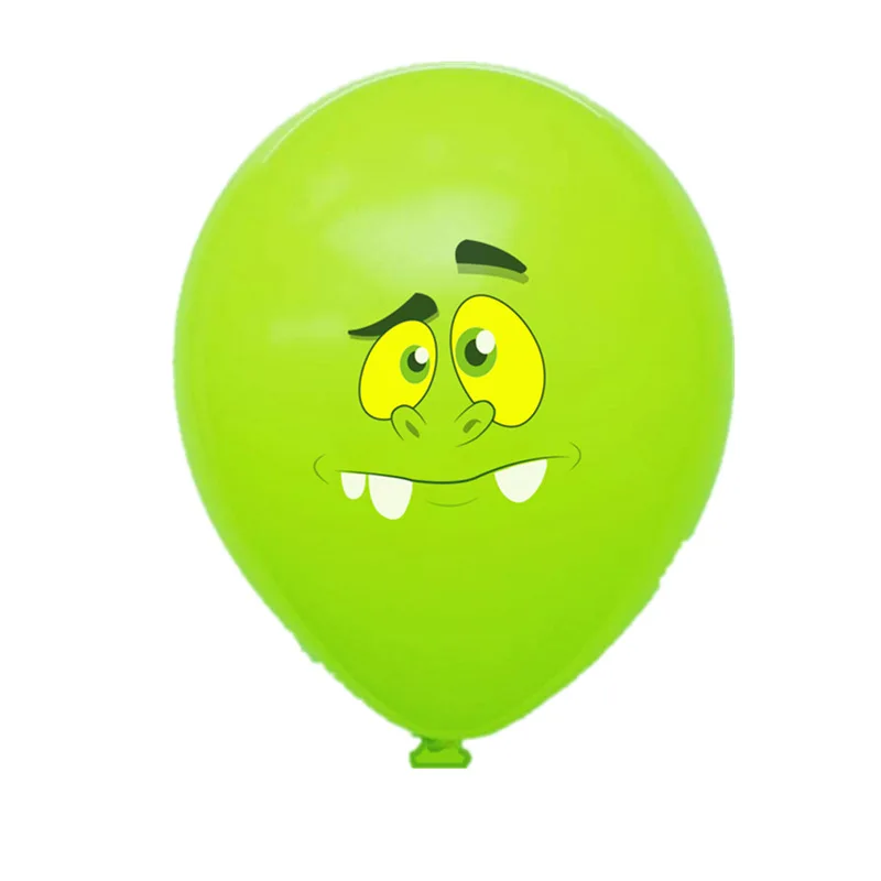 Green teeth 10pcs 10 шт. Хэллоуин Мультфильм латексные шары для взрослых День рождения украшения для детского душа пол раскрыть дети партии globos - Цвет: Green teeth 10pcs