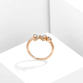 

Chic bow ring with hipster personality women's 18k gold plated ring fashion jewelry women's ring